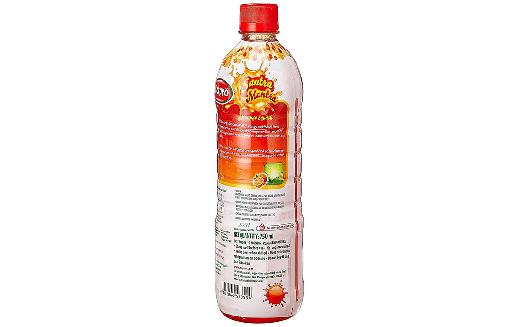 Mapro Santra Mantra Orange Squash   Plastic Bottle  750 millilitre